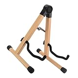 Hemoton Wood Guitar Stand Display Holder for Acoustic Electric Bass Guitars Ukuleles Violins Stable Frame Design for Musicians of All Skill Levels