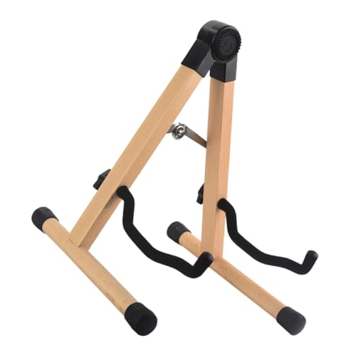 Hemoton Wood Guitar Stand Display Holder for Acoustic Electric Bass Guitars Ukuleles Violins Stable Frame Design for Musicians of All Skill Levels
