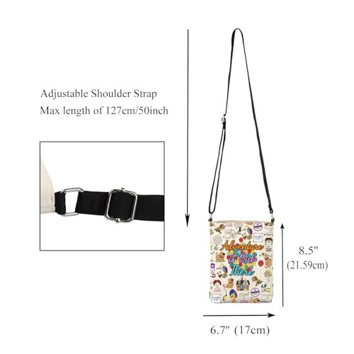 CMNIM UP Merch Adventure Is Out There Crossbody Purse UP Inspired Movie Gift for Fan Carl and Ellie Travel Crossbody Bag2