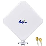SMA 4G LTE Antenne Dual Mimo Signalverstärker Outdoor 35dBi High Gain-Netzwerk Antenne mit 2M Verlängerungskabel 3G/4G Netzwerk Empfänger Ethernet Verstärker für Router Mobiler Hotspot