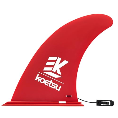 KOETSU SUPフィン 簡単ロック式で工具不要 高強度ポリマー製 の直進安定性 汎用設計でほぼ全てのパドルボード対応 ブラック セントラルフィン センターフィン パドルボードのフィン