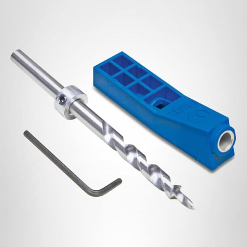 Kreg MKJKIT Mini Jig Kit - Simple, Compact Kreg Pocket-Hole Jig - Create Strong Joints Without Glue - for Tight Spaces & Small Projects - Unlimited Material Thickness