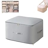 Tubescream Space Zip, Spacezip Ultra Slim Organizer With Built-In Compression, Ultra 𝐒𝐩𝐚𝐜𝐞 Saving Self Compression Organizer, Large Capacity Breathable and Moisture-Proof (Gray,M)