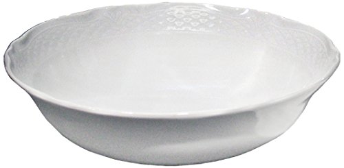 Saturnia 92270 Insalatiera Porcellana Malaga, Porcellana, Bianco, 26.5 x 26.5 x 11.5 cm