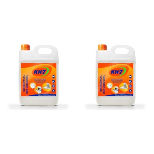KH-7 Quitagrasas Profesional, Elimina sin esfuerzo la grasa y suciedad más incrustada - Garrafa 5L (Paquete de 2)
