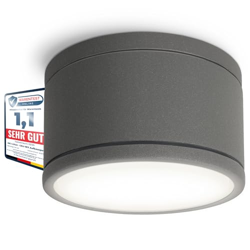 SSC-LUXon CELI-WX Bad Aufbauleuchte IP44 mit wechselbarer GX53 LED Lampe...