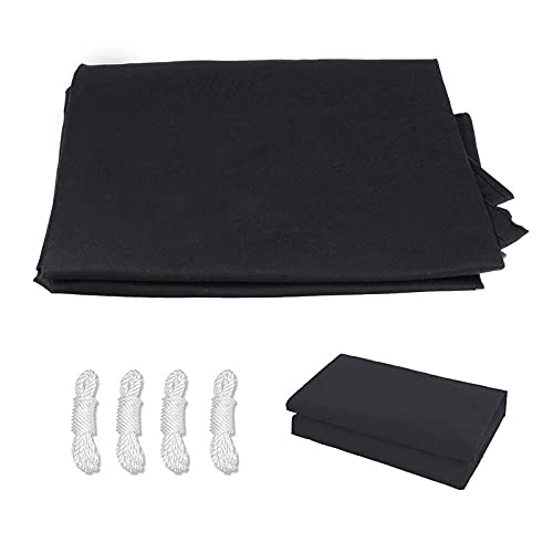 Voile d'ombrage haut de gamme 2x3m rectangulaire noire imperméable
