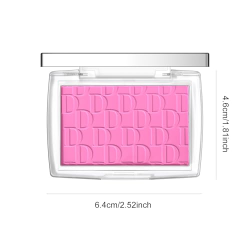 KYDA Powder Blush, Radiant Glow Face Blusher, Blendable Formula, Lasting Moisturizing, Ultra Fine Lightweight Texture, Pink