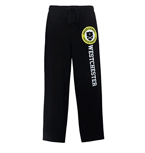 SuperHeroStuff X-Men pjxmenxavierlogo-l-Large-36-38 X-Men Xavier School Logo Mens Pajama Pants - Large - 36-38
