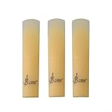 Paquete de tres cañas de diseño innovador adecuadas para varios tipos de SAX y para clarinetes (amarillo clarinete)