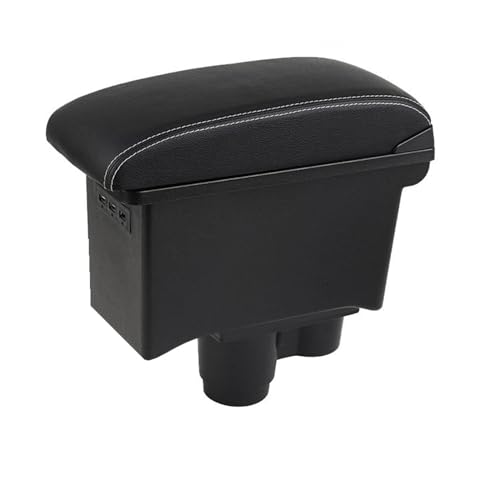 WTIXCRQ Dacia for Duster 2019 2020 2021 2022 �_�u�����C���[ 3 USB �Z���^�[�R���\�[���A�[�����X�g�ԃA�[�����X�g���[�{�b�N�X �����A�N�Z�T���[ �J�[�A�[�����X�g�{�b�N�X(�z���C�g���C��)