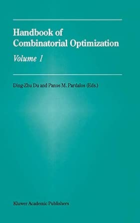 Handbook of Combinatorial Optimization 1998th Edition book cover