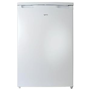 Igenix IG155W Freestanding Under Counter Fridge With 2 Adjustable Shelves, 1 Salad Drawer, 3 Door Shelves, Reversible Door, 97 Litre Capacity Fridge, 16 Litre Ice Box, 55 cm Wide, White