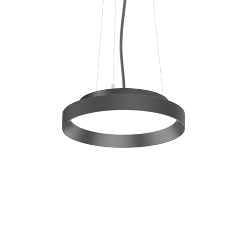 Plafonnier LED intégré FLY Ideal Lux 35cm noir pour illuminer votre cuisine ou votre bureau