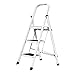 MEHAOC Składany stołek, aluminiowa drabina 3-4-stopniowa, przenośna antypoślizgowa bezpieczna szeroka stopka na pedały, do domu i kuchni, nośność 150 kg