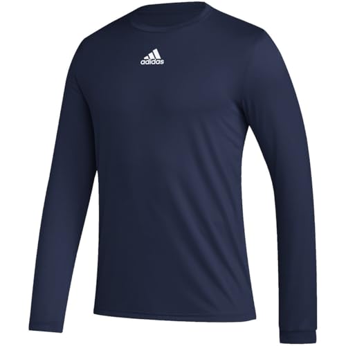 T-shirt à manches longues adidas Pregame BOS pour homme en coton doux