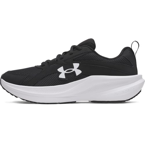 Under Armour Boys' Grade School Charged Assert 11, (001) Black/Black/White, 7, US