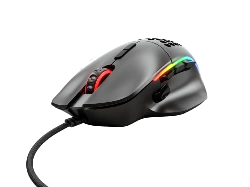 Image of GLORIOUS Gaming Model I Wired Gaming Mouse - 69g Superlight, 2 Swappable Buttons, RGB, PTFE Feet, 9 Programmable Buttons, Side Thumb Rest - Black