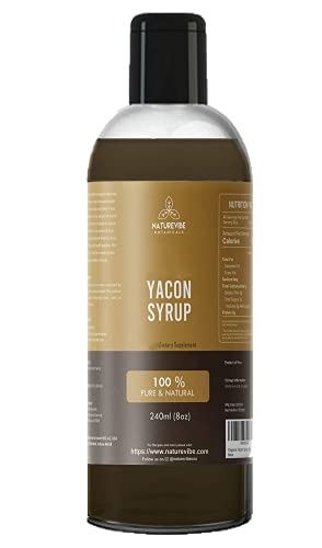 Naturevibe Botanicals Yacon Syrup (8oz) | Natural Sweetener