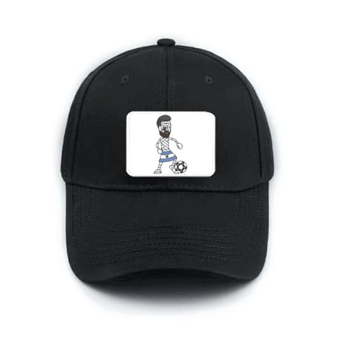 Casquette football Argentine noire visière courbe pour fan de sport