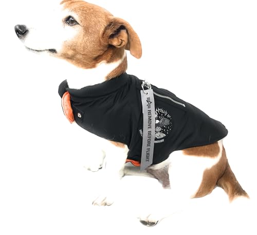 Alpha Industries Dog MA-1 Nylon Flight Jacket Fliegerjacke für Hunde Black