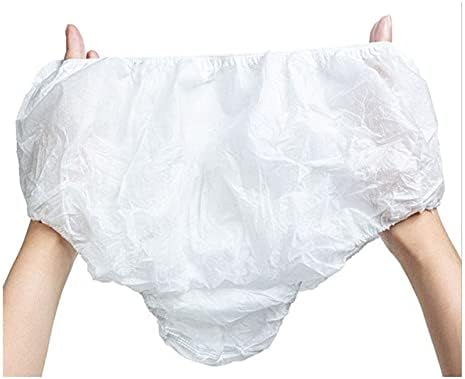Disposable Unisex Underwear, Brief Spunless Regular White (Pack of 20) - Free Size