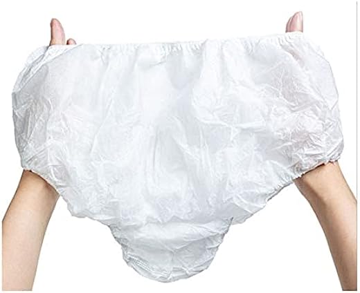 DREAMWEAVERS Disposable Unisex Underwear, Brief Spunless Regular White (Pack of 20) - Free Size