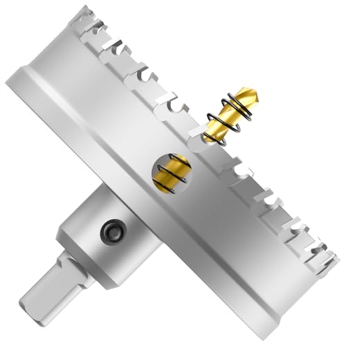 CATITO 4-1/2"(114mm) Upgraded Heavy Duty Carbide Hole Saw, Metal Steel Hole Saw Drill Bit, TCT Hole Cutter-Alloy Hardness and Life Upgraded, Ideal for Stainless Steel, mild Steel, Iron, Copper,etc by CATITO - Used condition - US$18.10