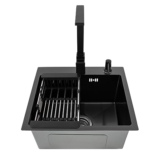 Lavello da cucina set completo in acciaio inox