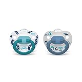 NUK Comfy Orthodontic Pacifiers, Blue Assorted,...