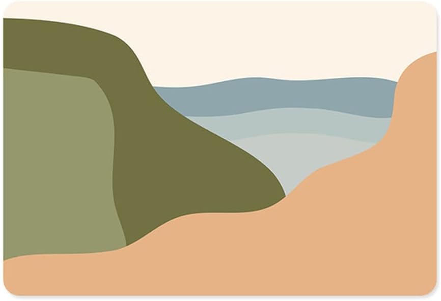 HBJWOV Sunset Mud Floor Mat Household Foot Bathroom Kitchen Absorbent Non-Slip 40 * 60cm/50 * 80cm(C,50cmx80cm)