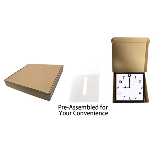 Reloj de Pared Cuadrado de Madera 10 pulgadas Silencioso miniatura 5