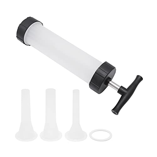 Hoypeyfiy Sausage Stuffer Sausage Maker with 3 Option Size Filling Nozzles Food Grade Meat Stuffing Filler for Household Family
