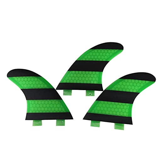 Lifyn2 Surfing Fins 3Pcs G5 Surf Fins Surfboard Tail Rudder Honeycomb Fiberglass Surfboard Fin (Color : 17)