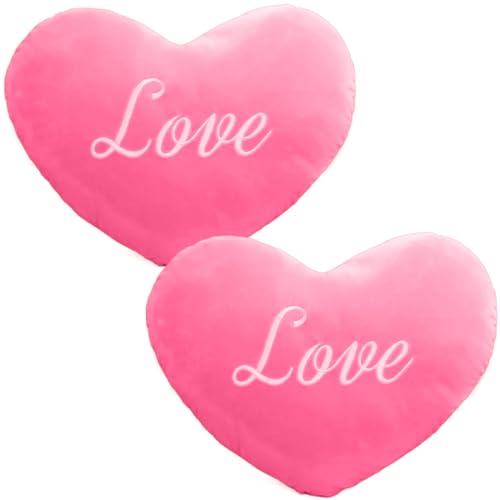 Oreiller de coeur 2pcs 8 pouces cadeau de mariage et anniversaire