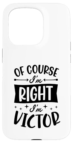 �������I'm Right I'm Victor�� �p�[�\�i���C�Y �X�}�z�P�[�X iPhone 15 Pro �p