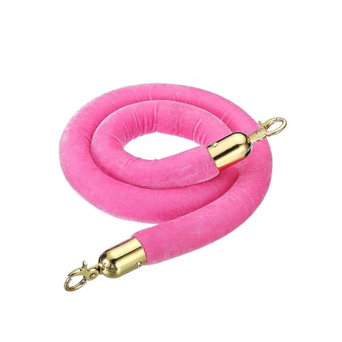 Corde de chandelier en velours rose longue pour délimiter un espace fête