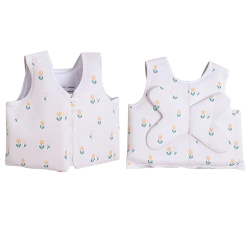 Generisch Niños Flotabilidad Ropa Principiante Natación Chaleco Inflable Flotador, Blanco, 2-10years