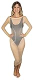 Sheer Oil Shine Glossy Dress, Nude, One Size