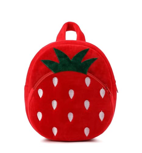 Image of Frantic Kids Velvet School Bag Plush Cute Backpack Baby Girl Preschool Travel Bags Ideal for Baby Girl & Boy Picnic Carry Travelling Bags (2-5 Years)