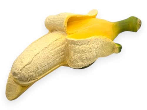 Imán decorativo de fruta plátano 3D de resina 3.5 cm miniatura 6