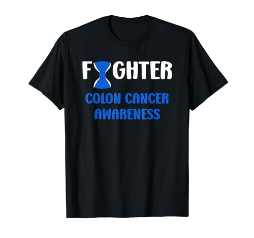 Simple Colon Support warrior fighter Colon Cancer Awareness T-Shirt