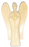 Höhe ca.15 cm Schutzengel aus Holz Deko Figur Holzfigur Skulptur 15cm