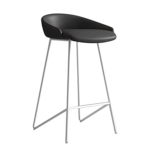 Silla de bar para el hogar, restaurante, silla alta de metal, moderna y minimalista, silla de bar, cafetería, taburete de bar, taburetes de mostrador (25.6 pulgadas de alto) taburetes de bar (color:
