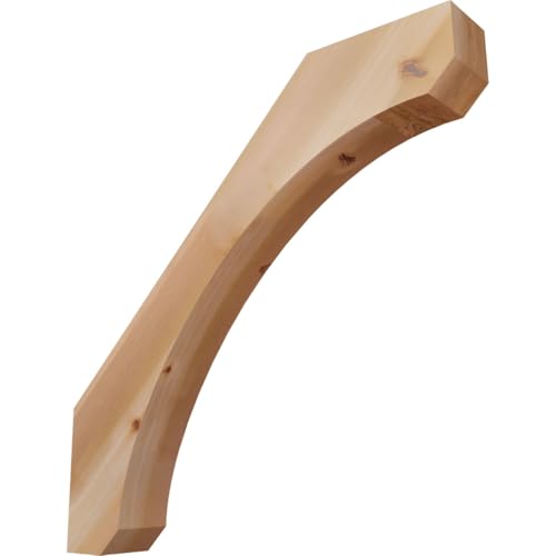 Ekena Millwork BRC06X38X38LEC00SWR 5 1/2"W x 38"D x 38"H Legacy Smooth Knee Brace, Western Red Cedar
