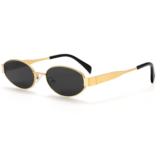 Sonnenbrille Damen Sonnenbrille Oval Sonnenbrillen Damen Retro Sonnenbrille Damen Vintage Sonnenbrille Damen Retro Sonnenbrille Vintage Sonnenbrillen Damen Sunglasses Woman,Grau Sunglasses Woman
