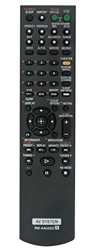 RM-AAU022 RM-AAU021 Replaced Remote fit for Sony AV Receiver HT-SS2300 HTDDW5000 STR-DG520 STRKM7500 HTDDWG700 HT-SF2300 STR-KS2300 STR-DH700 STR-DG720 HT-7200DH STRDH700 STRDG720 Home Theater