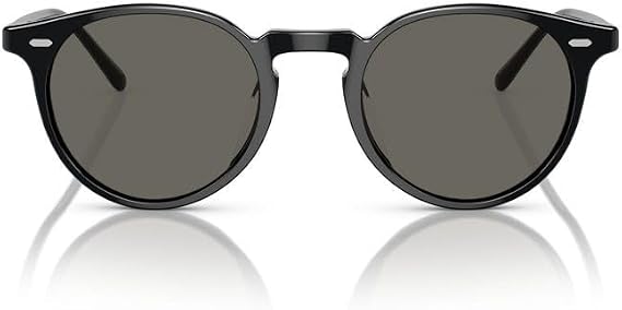 Oliver Peoples 0OV5529SU - N.02 sun 1731R5 - Black/Carbon Grey Round 48mm Men's Sunglasses