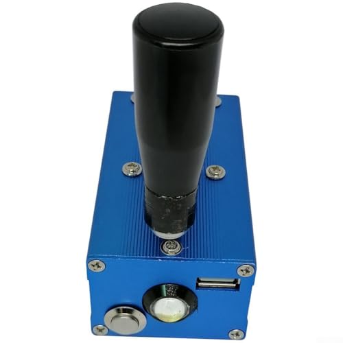 Generador de manivela para teléfono móvil, fuente de alimentación portátil con luz COB, salida 3W-4W, carcasa de aleación de aluminio azul, compatible con Campi al aire libre (HCG-2)