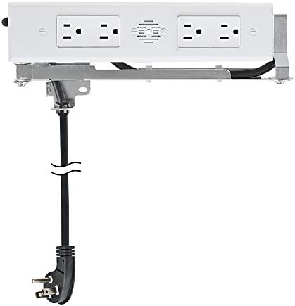 Docking Drawer Blade Duo in-Drawer Outlet, 4 AC, White